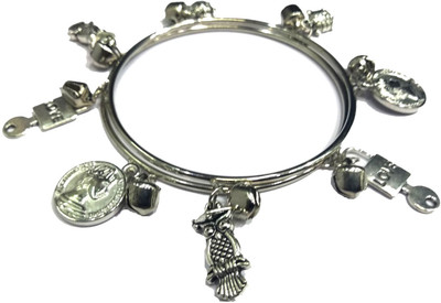 Gurjari Jewellers Brass Silver Bangle Set(Pack of 2)