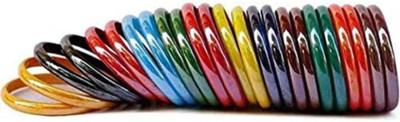 wear your shine with sk Plastic Bangle Set(Pack of 10)