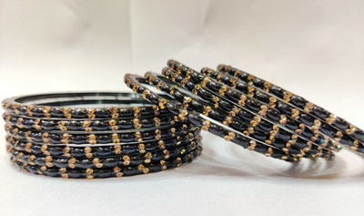 MADHAV ENTERPRISES Glass Bangle Set(Pack of 12)