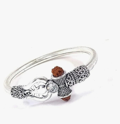 HouseOfCommon Alloy Cubic Zirconia Sterling Silver Kada