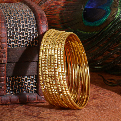 kewai Metal Bangle Set(Pack of 8)