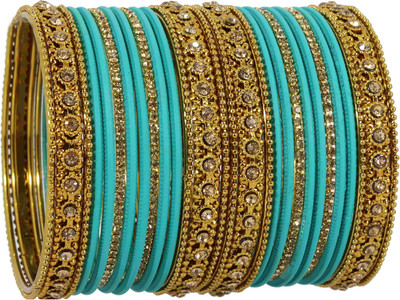 NMII Metal, Fabric Bangle Set(Pack of 28)