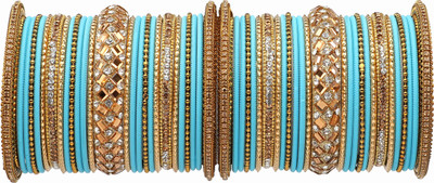 Amika Metal Zircon Bangle Set(Pack of 54)