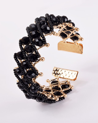 RN SHOPPING HUB Brass Beads Gold-plated Bracelet