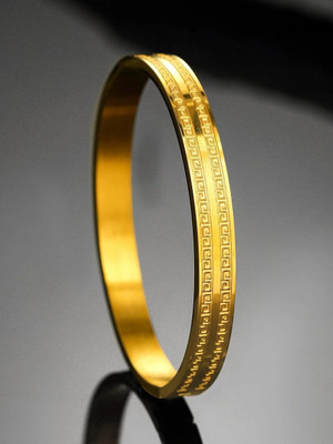 mahi creation Stainless Steel Gold-plated Kada