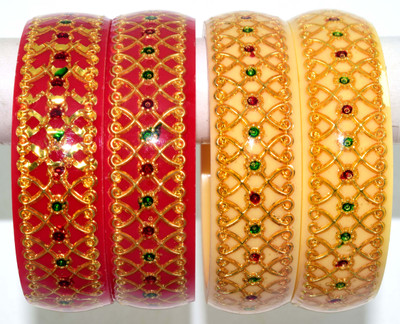 Handloom Creations Plastic Kada(Pack of 4)