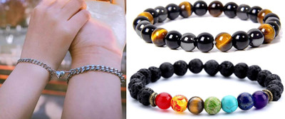 P R Production Brass Charm Bracelet(Pack of 2)