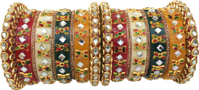 Hamna Fashion Plastic Zircon Bangle Set(Pack of 2)
