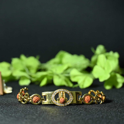 Divine rudras Brass Gold-plated Bracelet