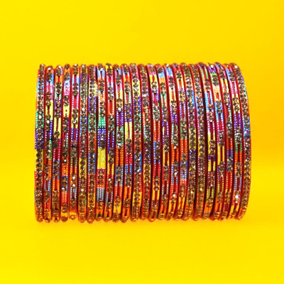 Naziya Lahti Bhandar Lac Bangle Set(Pack of 2)