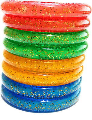 KB Corner Plastic Bangle Set(Pack of 8)