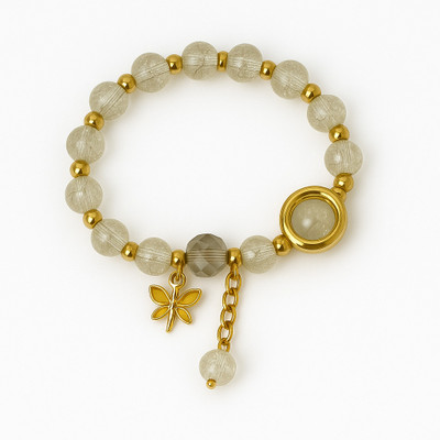 IND TE AMO Plastic Cubic Zirconia Bracelet Set