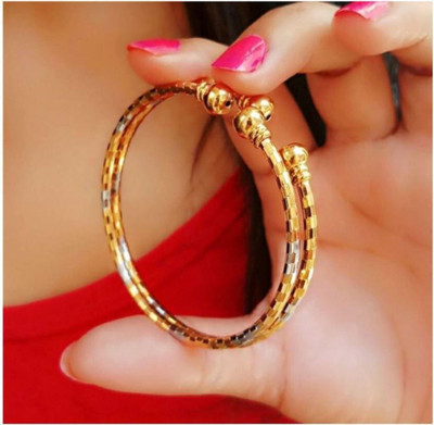 nilkanth Alloy Gold-plated Cuff(Pack of 2)