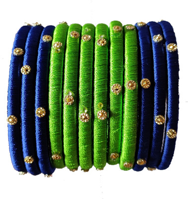 SiirAaka Fabric Bangle Set(Pack of 12)