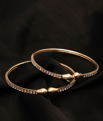 Gemini Creation Alloy Gold-plated Bangle Set(Pack of 2)