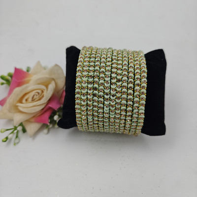 navika bangles Glass Bangle Set(Pack of 12)