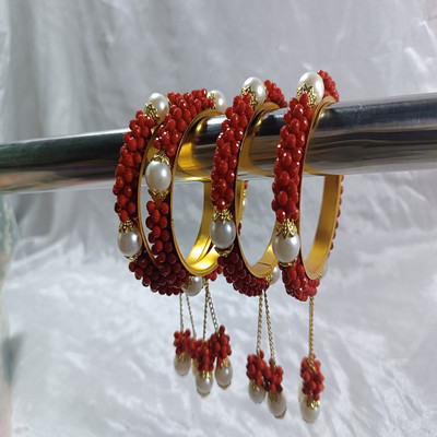 MAHAVEER TRADERS Alloy Bangle Set(Pack of 4)