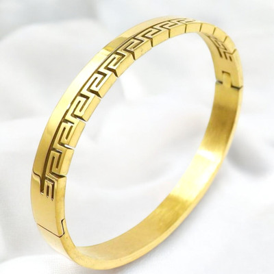 ADF Stainless Steel Gold-plated Bracelet
