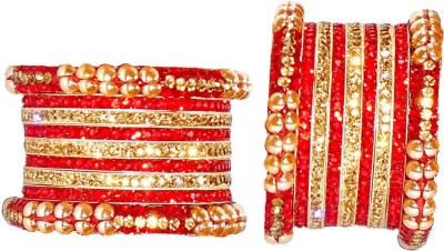 Royal Bangles Metal Zircon Chudas(Pack of 18)