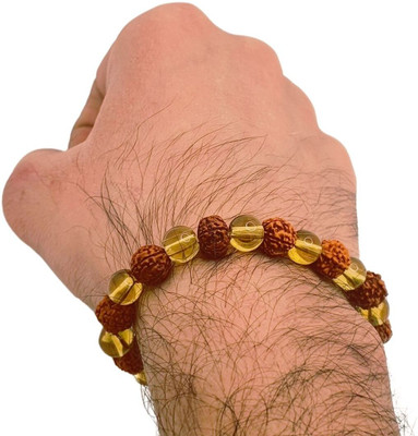 DYAMOR JEWELLERY Stone, Rudraksha Charm Bracelet