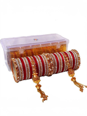 RENOY Metal Zircon Bangle Set(Pack of 58)