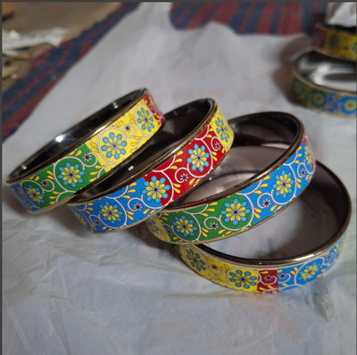 shrevik Glass Kada(Pack of 4)