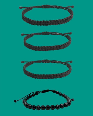 KINGSTYLEIMPEX Dori Charm Bracelet(Pack of 4)