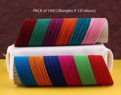 DONERIA Metal Bangle Set(Pack of 10)