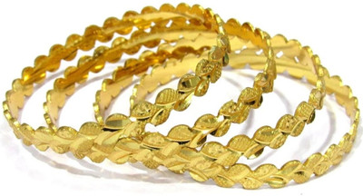 AnjaliImitation Brass Beads Gold-plated Bangle Set(Pack of 4)