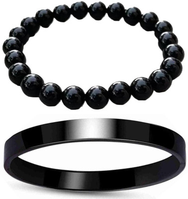 HouseOfCommon Brass, Stone, Crystal, Plastic, Stainless Steel Bracelet(Pack of 2)