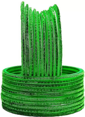 RADHA MOHAN EMPIRE Fabric, Glass Bangle Set(Pack of 24)