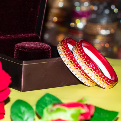 Anshi Creations Plastic Gold-plated Shakha Pola(Pack of 2)