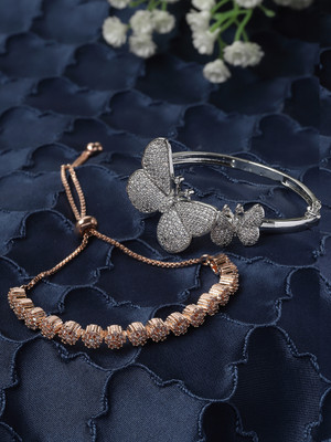 ZENEME Alloy Gold-plated Bracelet(Pack of 2)