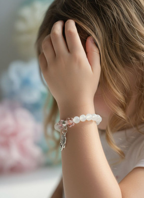 LifeLily Plastic Beads Charm Bracelet