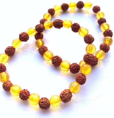 Rudraksham Rudraksha, Citrine Bracelet(Pack of 2)