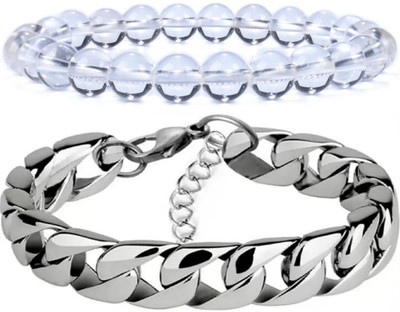 IKONKARR Stone, Stainless Steel Bracelet(Pack of 2)