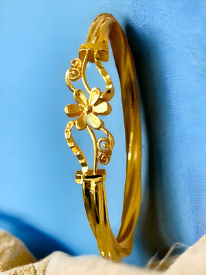 maa sitala store Brass Gold-plated Bracelet Set(Pack of 2)