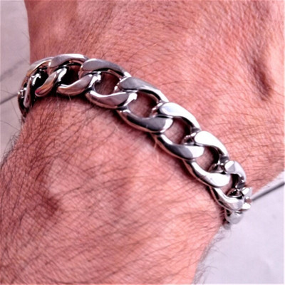 LASHIFY Fashion Brass, Metal, Silver, Oxidised Silver, Sterling Silver, Alloy, Stainless Steel Silver, Sterling Silver, Silver Coated Bracelet