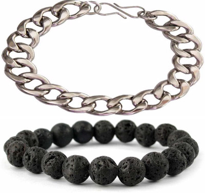 IKONKARR Stone, Stainless Steel Bracelet(Pack of 2)
