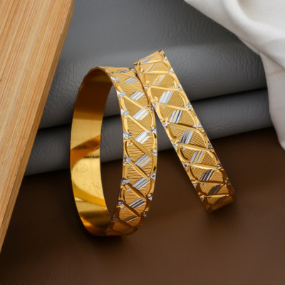 Aamrapali Brass Gold-plated Kada(Pack of 2)