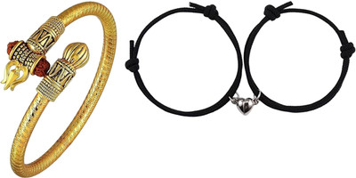 Diivine Hindu Dori, Alloy, Stainless Steel Silver Bracelet(Pack of 4)