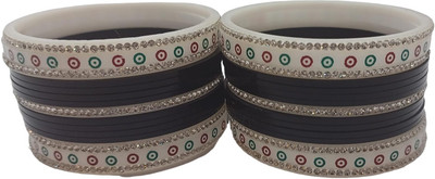 devanya crafts Plastic Zircon Bangle Set(Pack of 10)