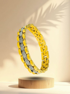 RKB SALES Alloy Cubic Zirconia Gold-plated Bracelet