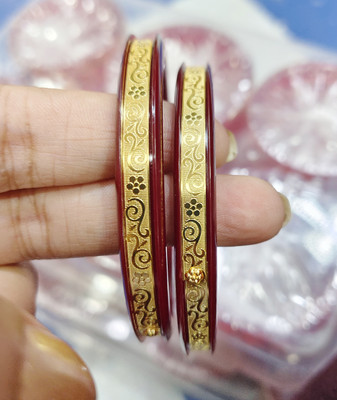 Adidevlifestyle Plastic Gold-plated Bangle Set(Pack of 2)