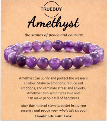 TrueBuy Stone, Amethyst, Crystal Agate Bracelet