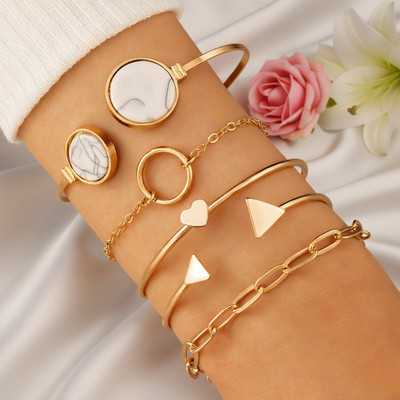 JDENTERPRISES Alloy Gold-plated Cuff(Pack of 4)