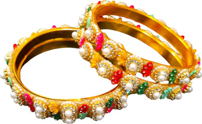 Passionate Metal Gold-plated Bangle Set(Pack of 4)