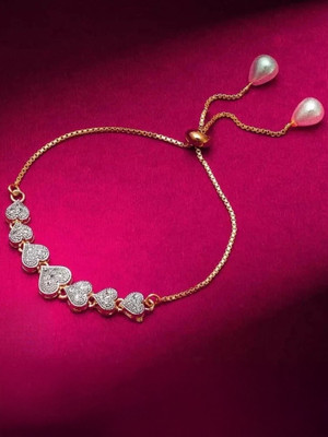 Zabby Allen Alloy Diamond Gold-plated Bracelet