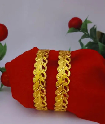 Durgesh Alloy Gold-plated Bangle Set(Pack of 2)