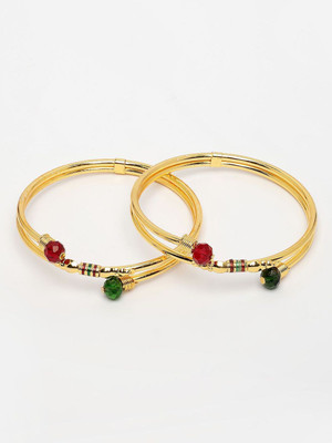 ANOUK Alloy Beads Gold-plated Bangle Set(Pack of 2)